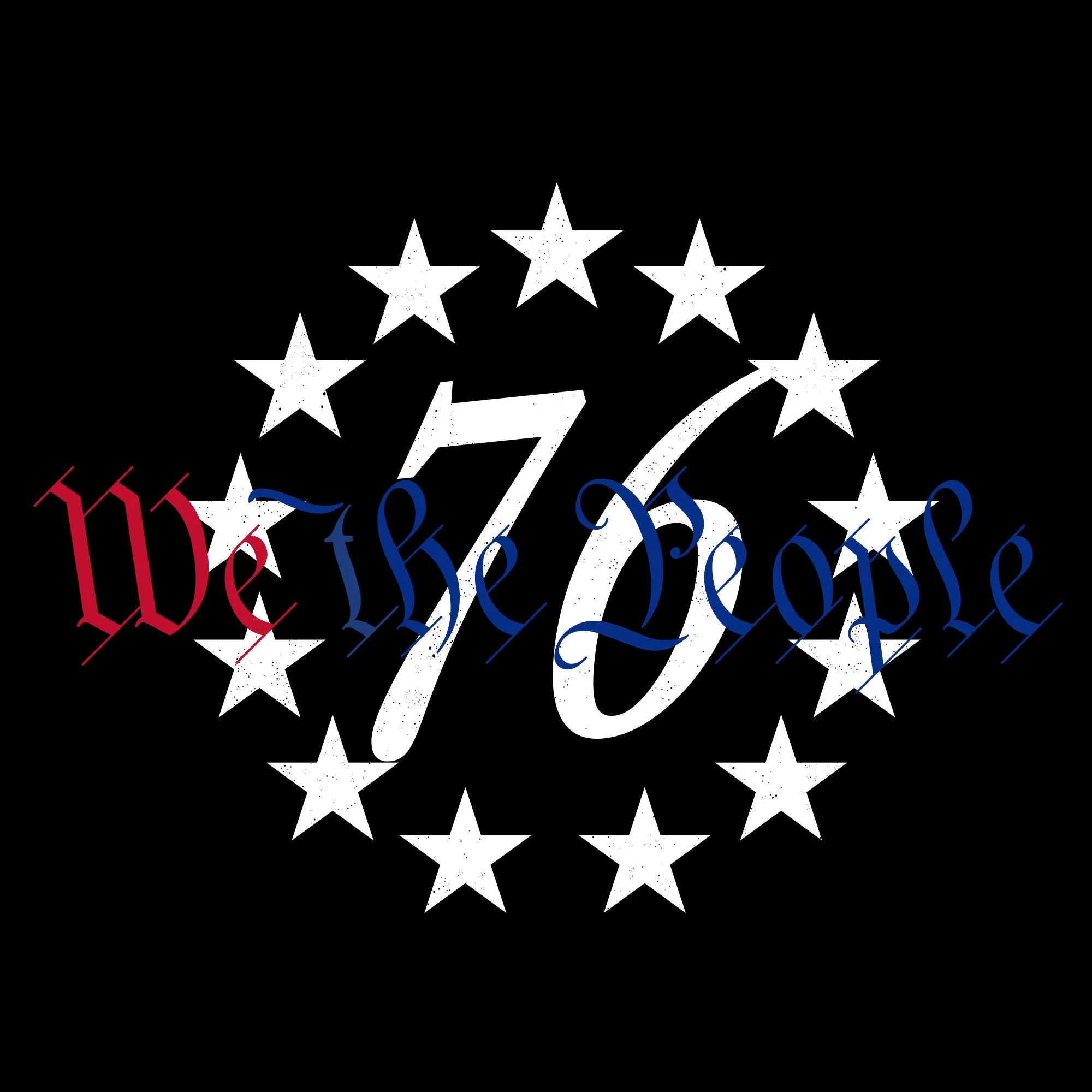 76 We The People T-Shirt - Black 4 76 We The People T-Shirt - Black - Image 2