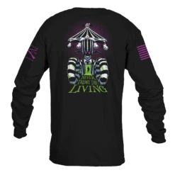 Never Trust The Living Long Sleeve - Black -Daily Clothing Store GS6218 NeverTrustTheLivingLongSleeve Black Black WEB READY 2022bk