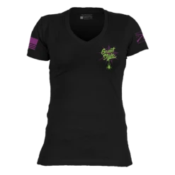 Women's Never Trust The Living V-Neck - Black -Daily Clothing Store GS6219 Women sNeverTrustTheLivingV Neck Black WEB READY 2022frt