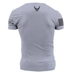 USAF - Est. 1947 T-Shirt - Heather Grey 7 USAF - Est. 1947 T-Shirt - Heather Grey -Daily Clothing Store GSAF0005 USAF Est.1947 HeatherGrey STANDARD WEB READYBACK