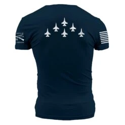 USAF - Formation T-Shirt - Navy -Daily Clothing Store GSAF0016 USAF Formation back WEB READY min