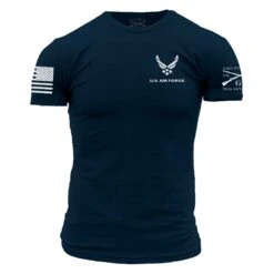USAF - Formation T-Shirt - Navy -Daily Clothing Store GSAF0016 USAF Formation front WEB READY min