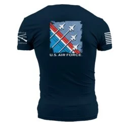 USAF - Finger-Four Formation T-Shirt - Midnight Navy -Daily Clothing Store GSAF0020 USAF Finger FourFormation BACK
