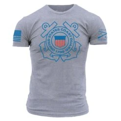 USCG -Logo T-Shirt - Heather Grey