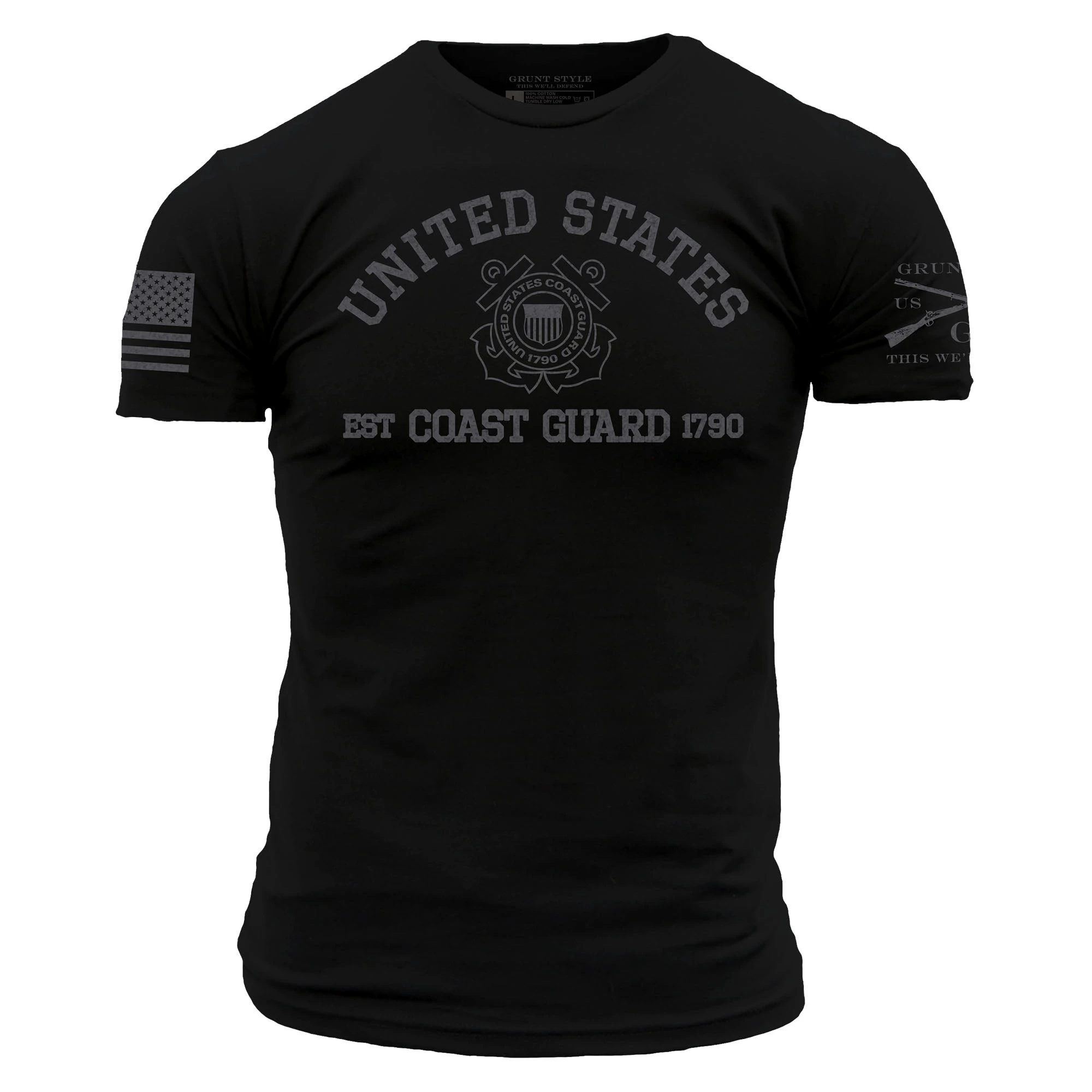 USCG - Est. 1790 T-Shirt - Black 3 USCG - Est. 1790 T-Shirt - Black