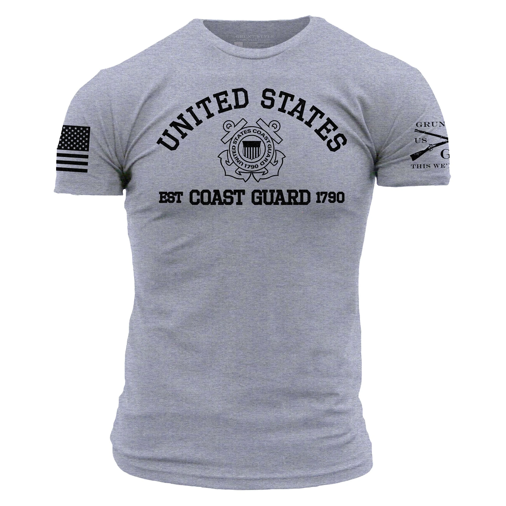 USCG - Est. 1790 T-Shirt - Heather Gray 3 USCG - Est. 1790 T-Shirt - Heather Gray