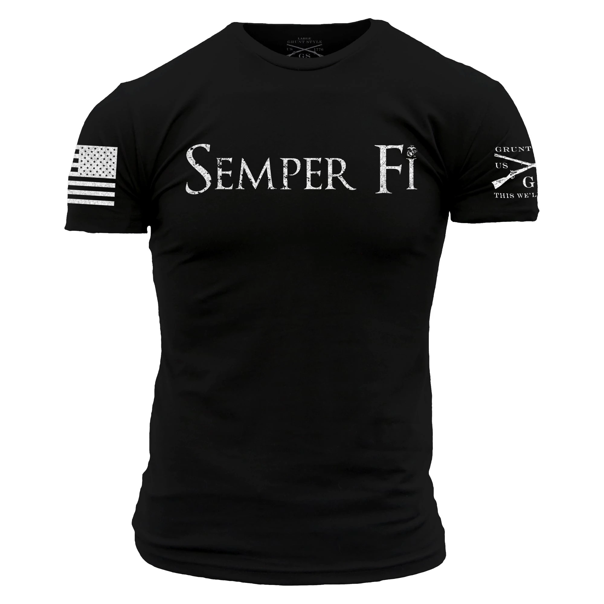 USMC - Semper Fi T-Shirt - Black 3 USMC - Semper Fi T-Shirt - Black