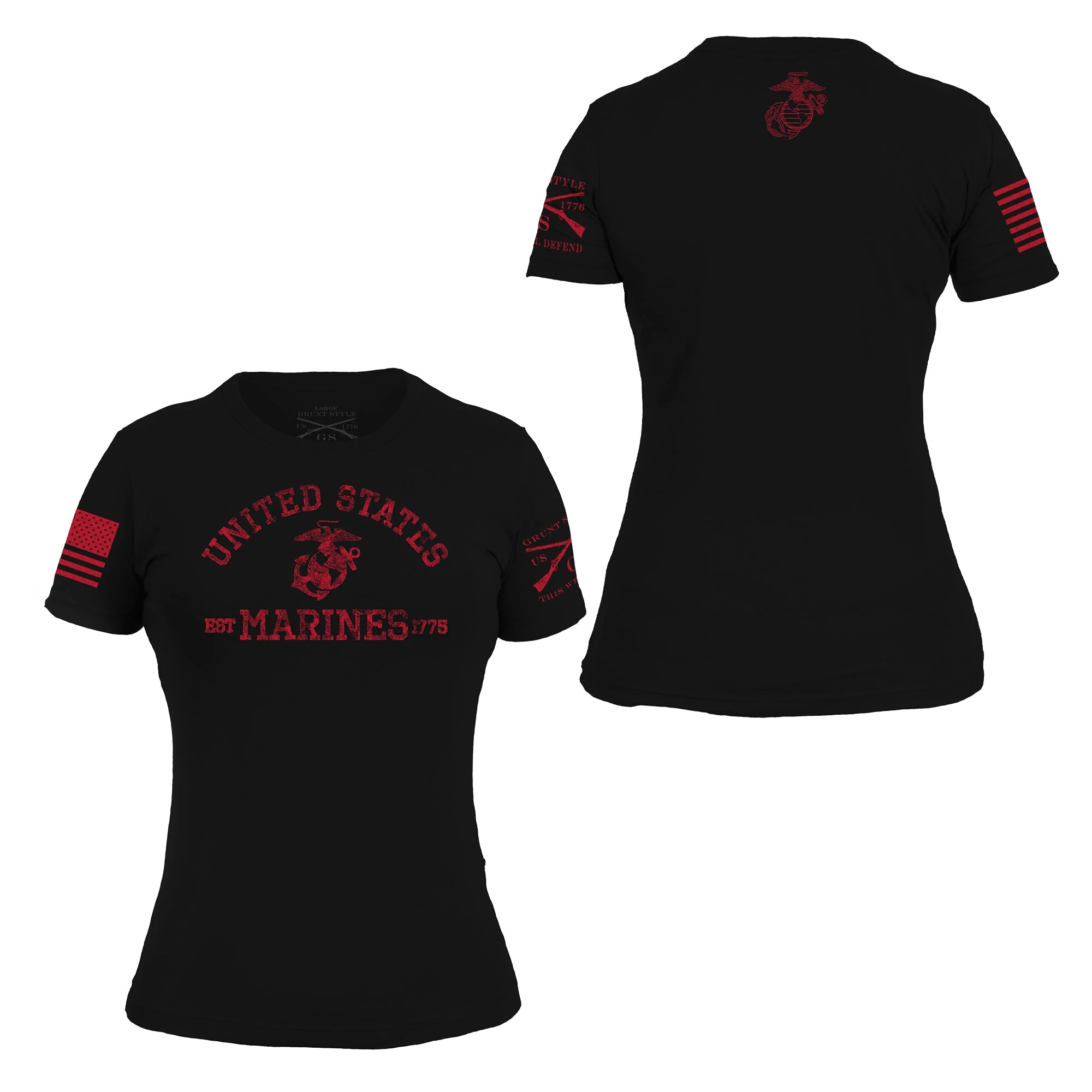 USMC - Women's Est. 1775 T-Shirt - Black 3 USMC - Women's Est. 1775 T-Shirt - Black