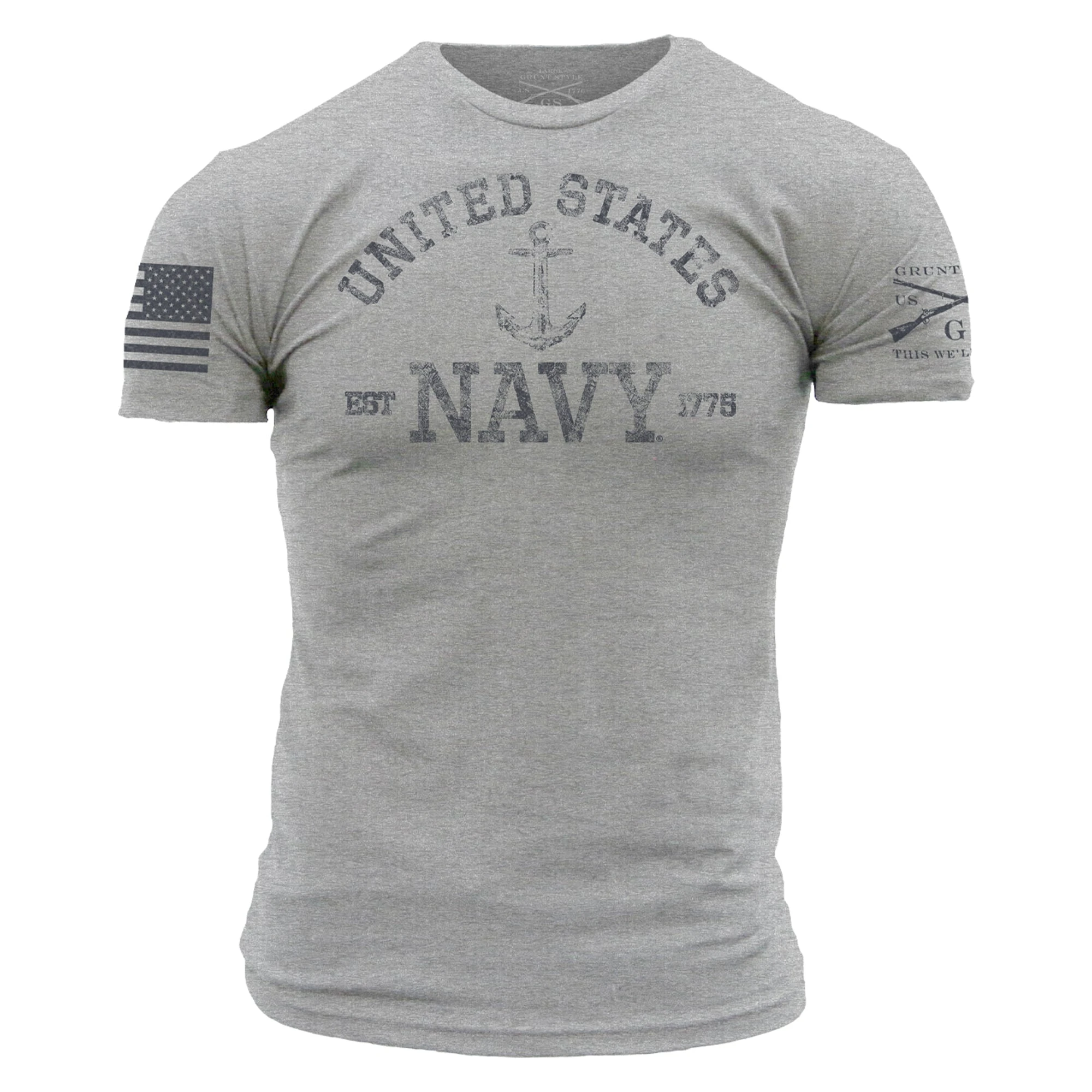 USN - Est. 1775 2.0 T-Shirt - Athletic Heather 7 USN - Est. 1775 2.0 T-Shirt - Athletic Heather - Image 5