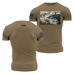 USN - Fly Navy T-Shirt - Tan
