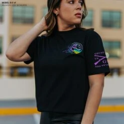 Highway To Hell T-Shirt - Black -Daily Clothing Store Model Info Poster 2000x2000 2 GS5773HighwaytoHell Black