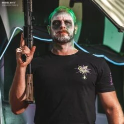 Never Trust The Living T-Shirt - Black 9 Never Trust The Living T-Shirt - Black -Daily Clothing Store Model Info Poster 2000x2000 GS5729NeverTrustTheLiving Black 1