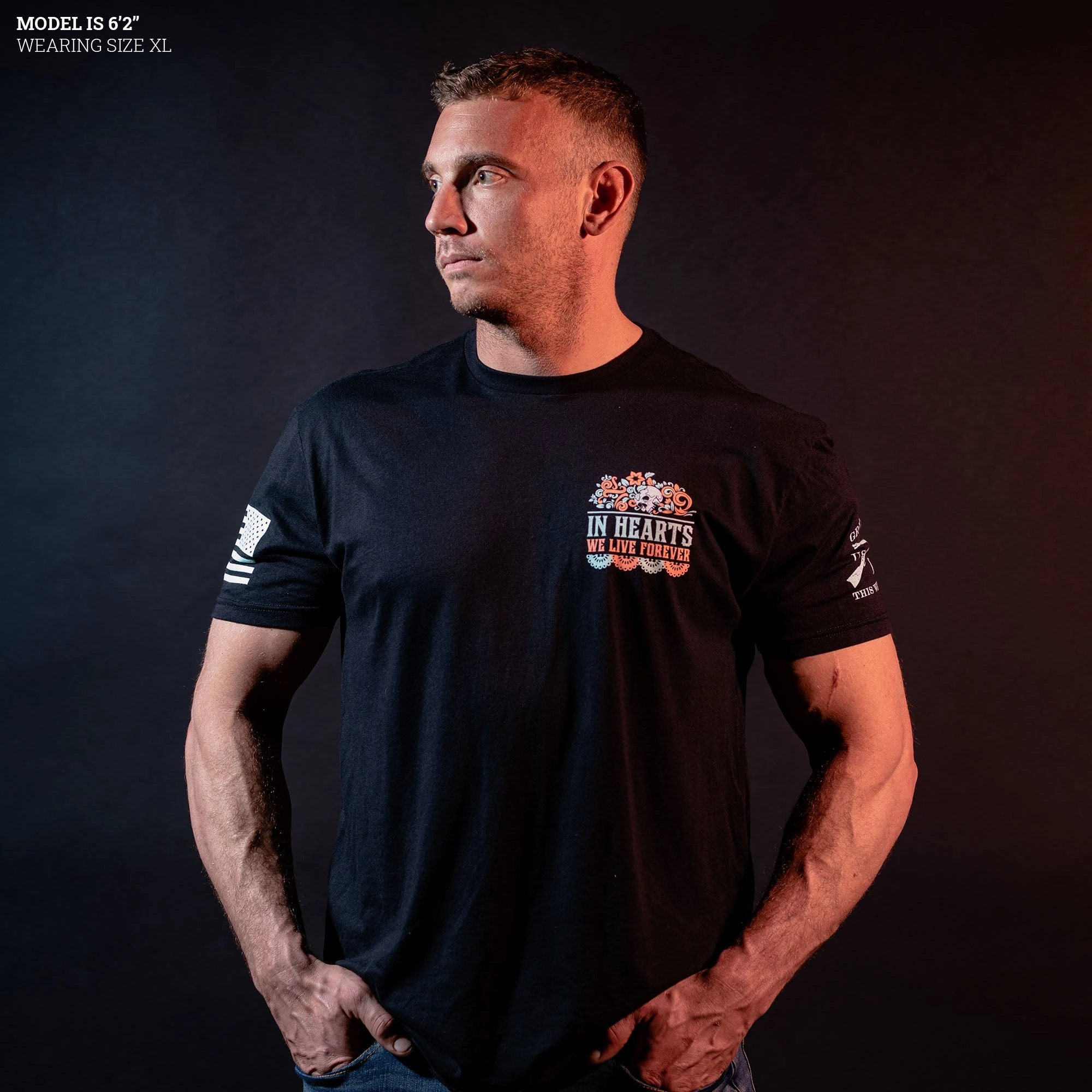 In Hearts We Live Forever T-Shirt - Black 5 In Hearts We Live Forever T-Shirt - Black - Image 3