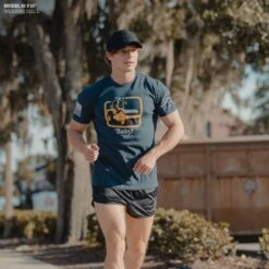 Steam Roller T-Shirt - Midnight Navy -Daily Clothing Store Model Info Poster 2000x2000 GS5904SteamRoller MidnightNavy