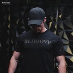 Behoove T-Shirt - Black 13 Behoove T-Shirt - Black -Daily Clothing Store Model Info Poster 2000x2000 GS5908 Men sBehooveTee Black 3