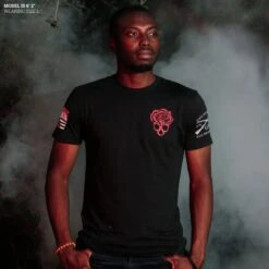 Grim Reaper T-Shirt - Black -Daily Clothing Store Model Info Poster 2000x2000 GS5738GrimReaper Black 1