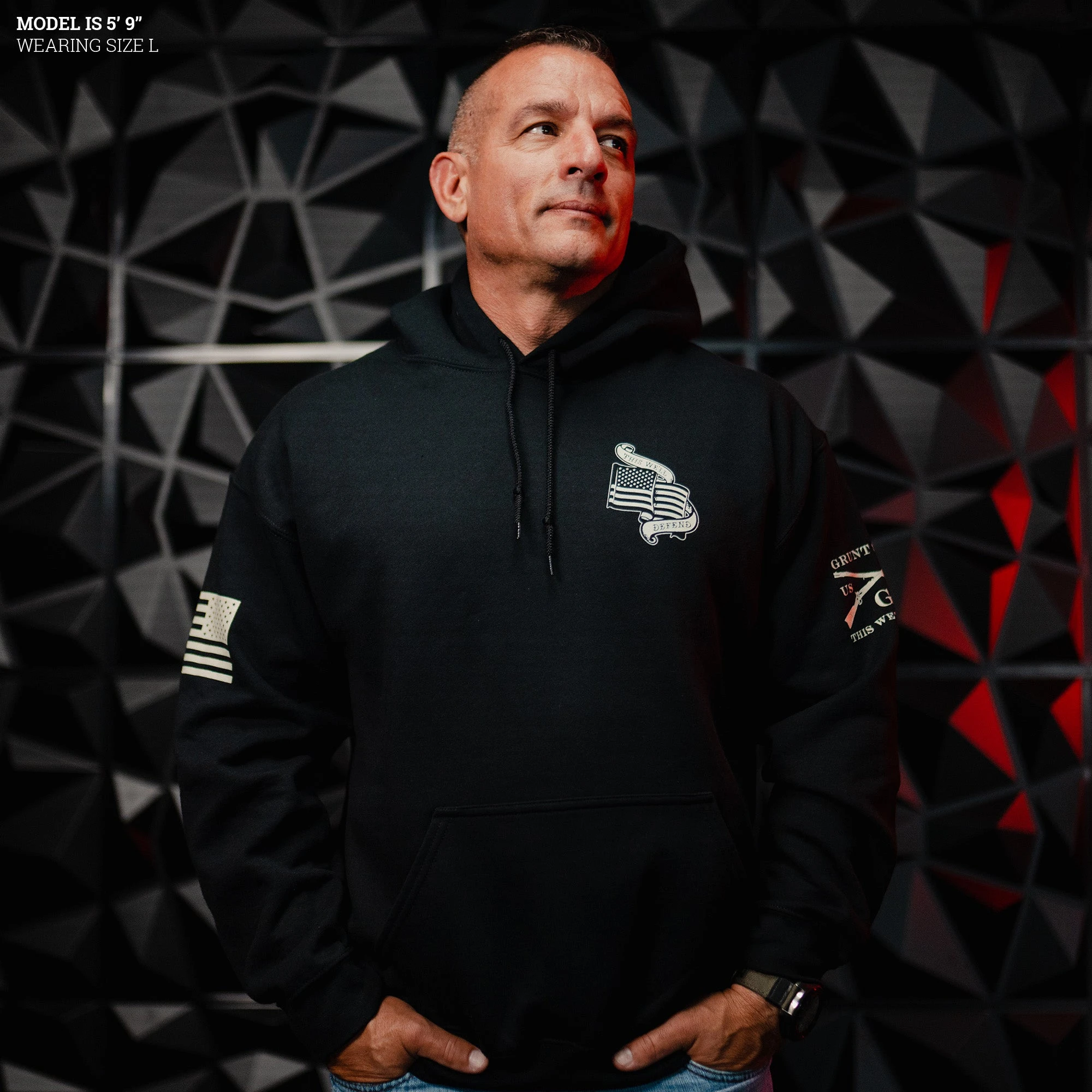 No Sacrifice No Victory Hoodie - Black 5 No Sacrifice No Victory Hoodie - Black - Image 3