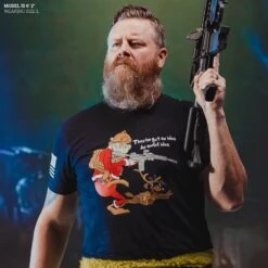 Operator Grinch T-Shirt - Black 9 Operator Grinch T-Shirt - Black -Daily Clothing Store Model Info Poster 2000x2000 GS5844OperatorGrinch