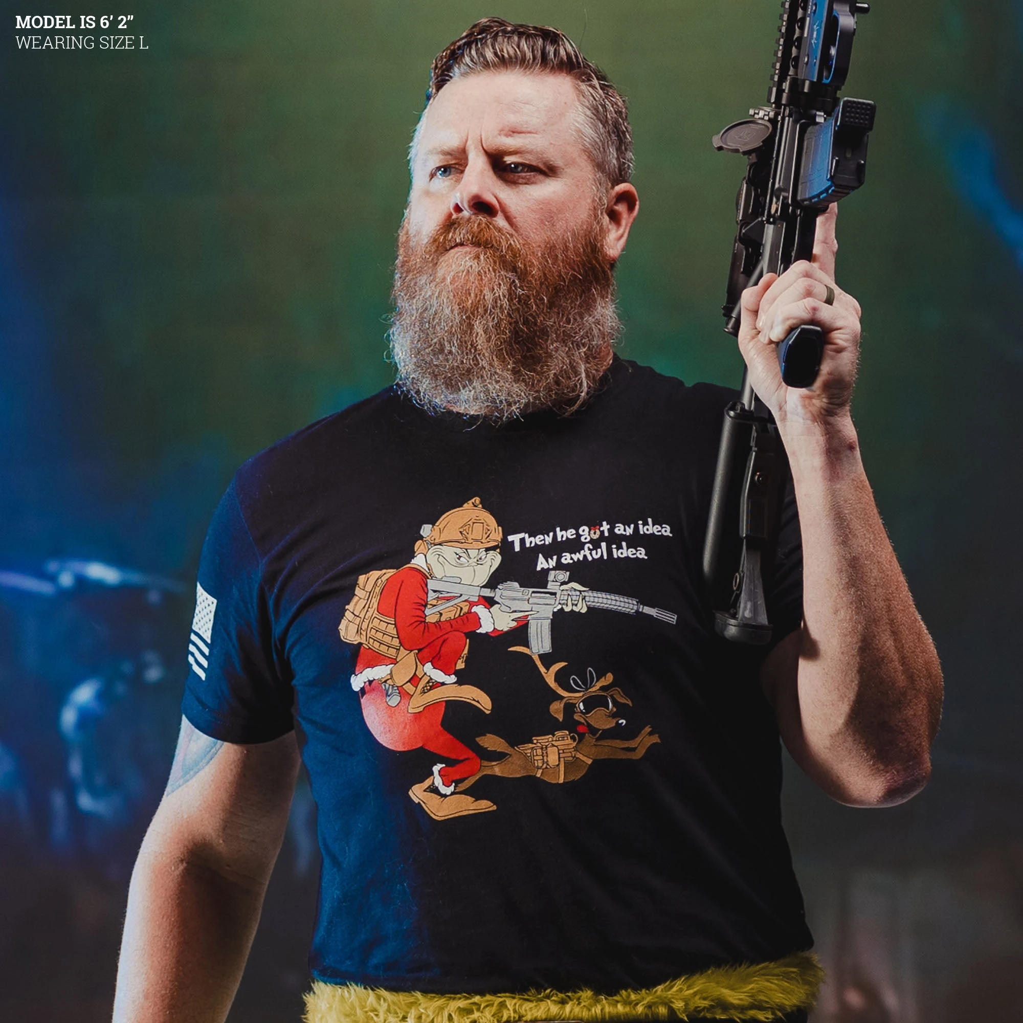 Operator Grinch T-Shirt - Black 5 Operator Grinch T-Shirt - Black - Image 3