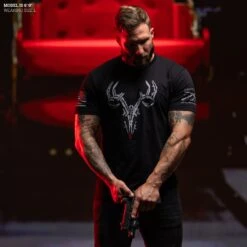 2A Rudy T-Shirt - Black -Daily Clothing Store Model Info Poster 2000x2000 GS58472ARudy