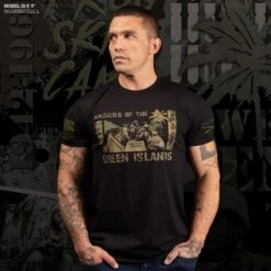 Raider Of The Green Islands T-Shirt - Black -Daily Clothing Store Model Info Poster 2000x2000 GS5862RaidersoftheGreenIslands Black
