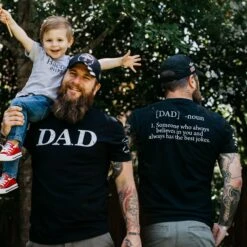 Dad Defined T-Shirt - Black 11 Dad Defined T-Shirt - Black -Daily Clothing Store Poster NO TEXT 2000X2000 FathersCollection Main