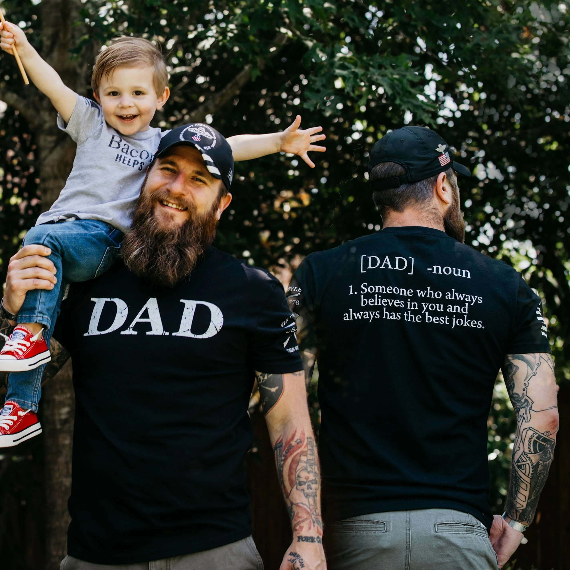 Dad Defined T-Shirt - Black 5 Dad Defined T-Shirt - Black - Image 3