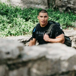 Whiskey Helps™ T-Shirt - Black -Daily Clothing Store Whiskey Helps M