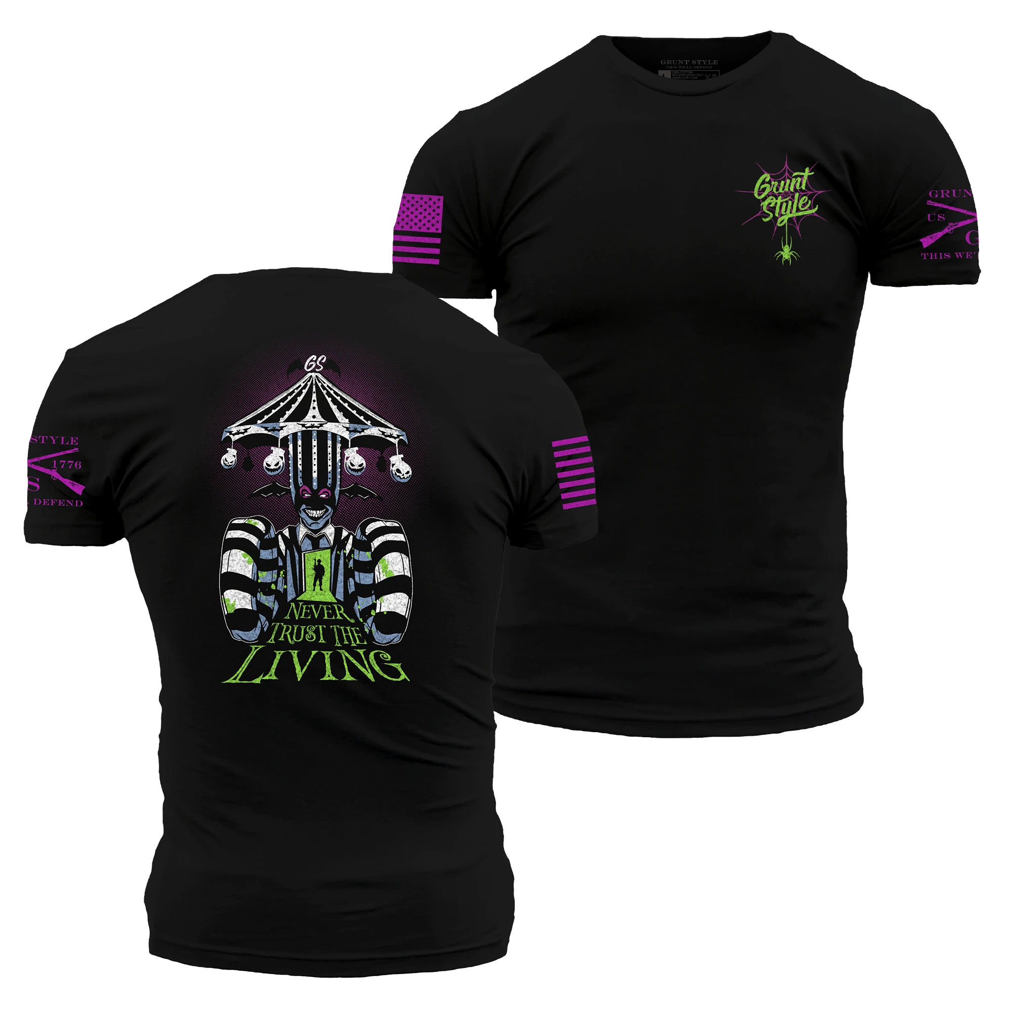 Never Trust The Living T-Shirt - Black 3 Never Trust The Living T-Shirt - Black